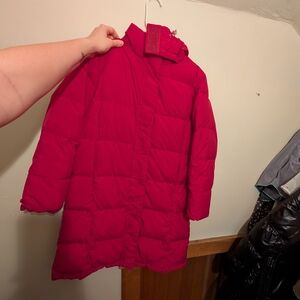 Kids Red Puffer Jacket
